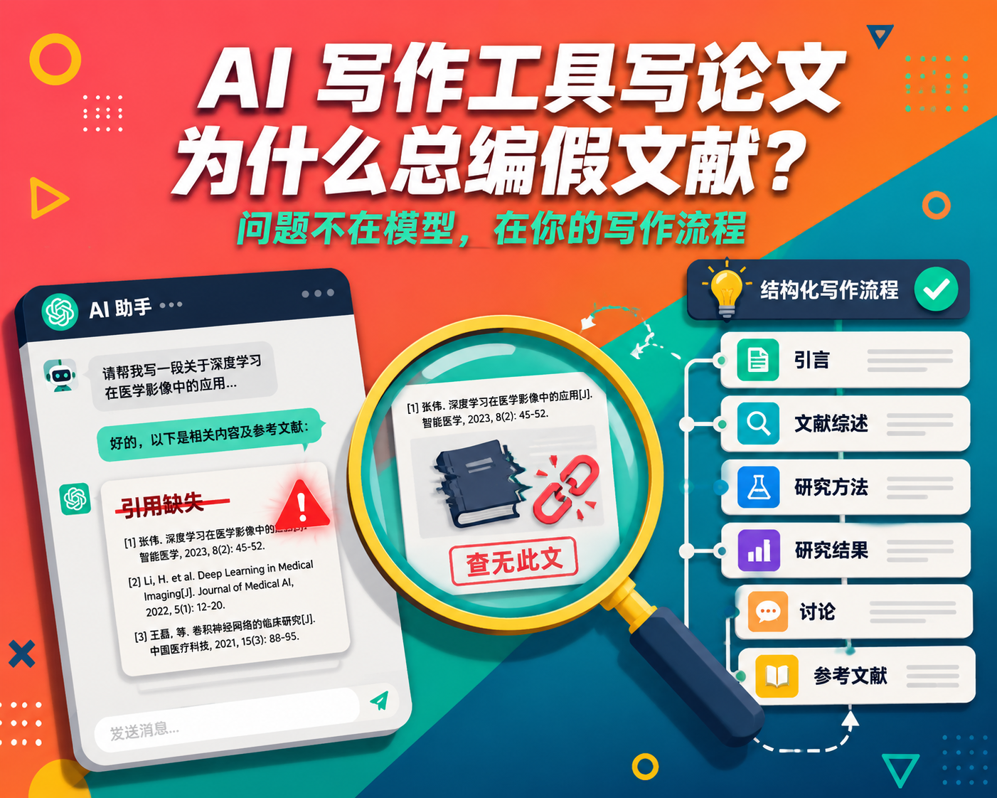 ChatGPT 写论文为什么总编假文献?问题不在模型,在你的写作流程