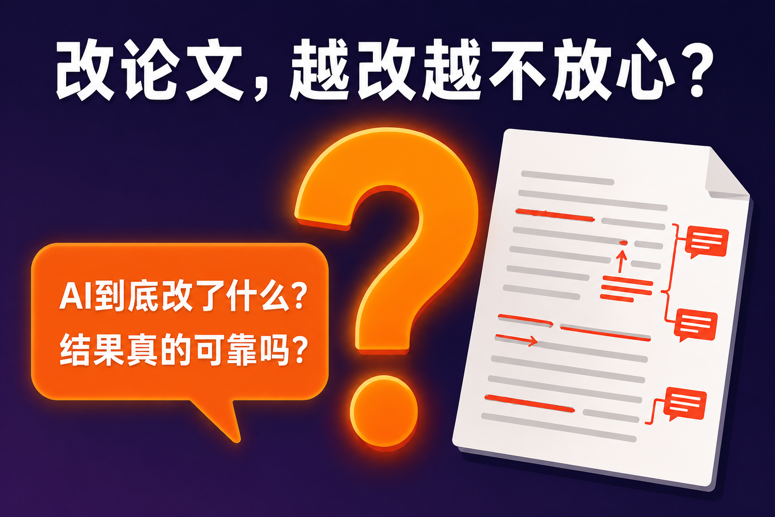 免费AI聊天工具改论文,为什么越改越不放心?