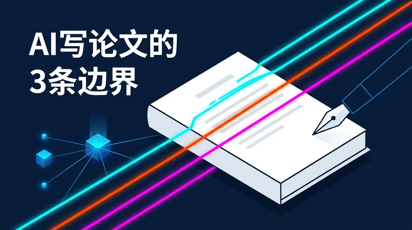 AI 写学位论文的 3 条边界:什么能让 AI 做,什么必须自己来?