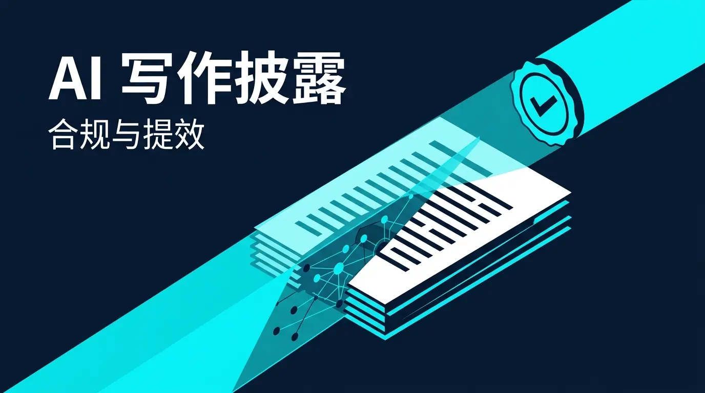 AI 写作披露：从“免责声明”到“严谨性证明”，研究者如何合规提效？