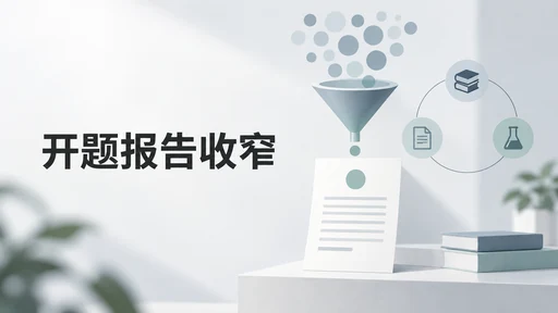开题报告怎么写:把一个宽泛题目变成有材料、有方法的研究计划