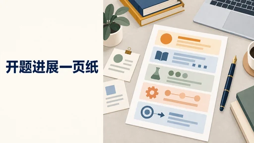 研究生开学被问进度:开题报告怎么写?别只报题目,交出一页进展说明