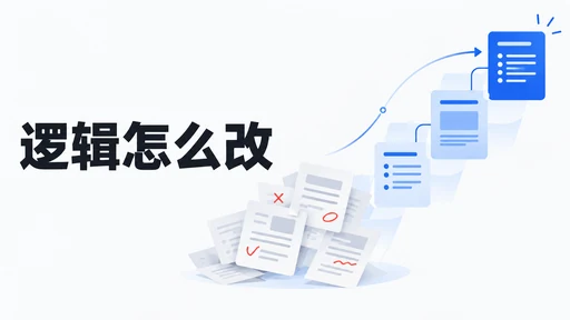 导师只批了“逻辑不清”四个字,论文到底怎么改?
