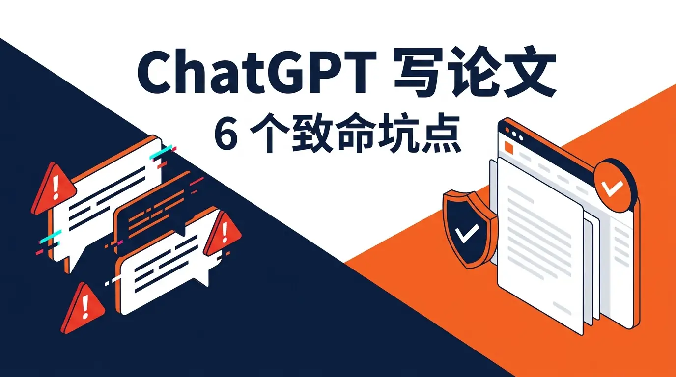 ChatGPT 写论文的 6 个致命坑点：如何用专业工作台避开“AI 味”与学术风险？