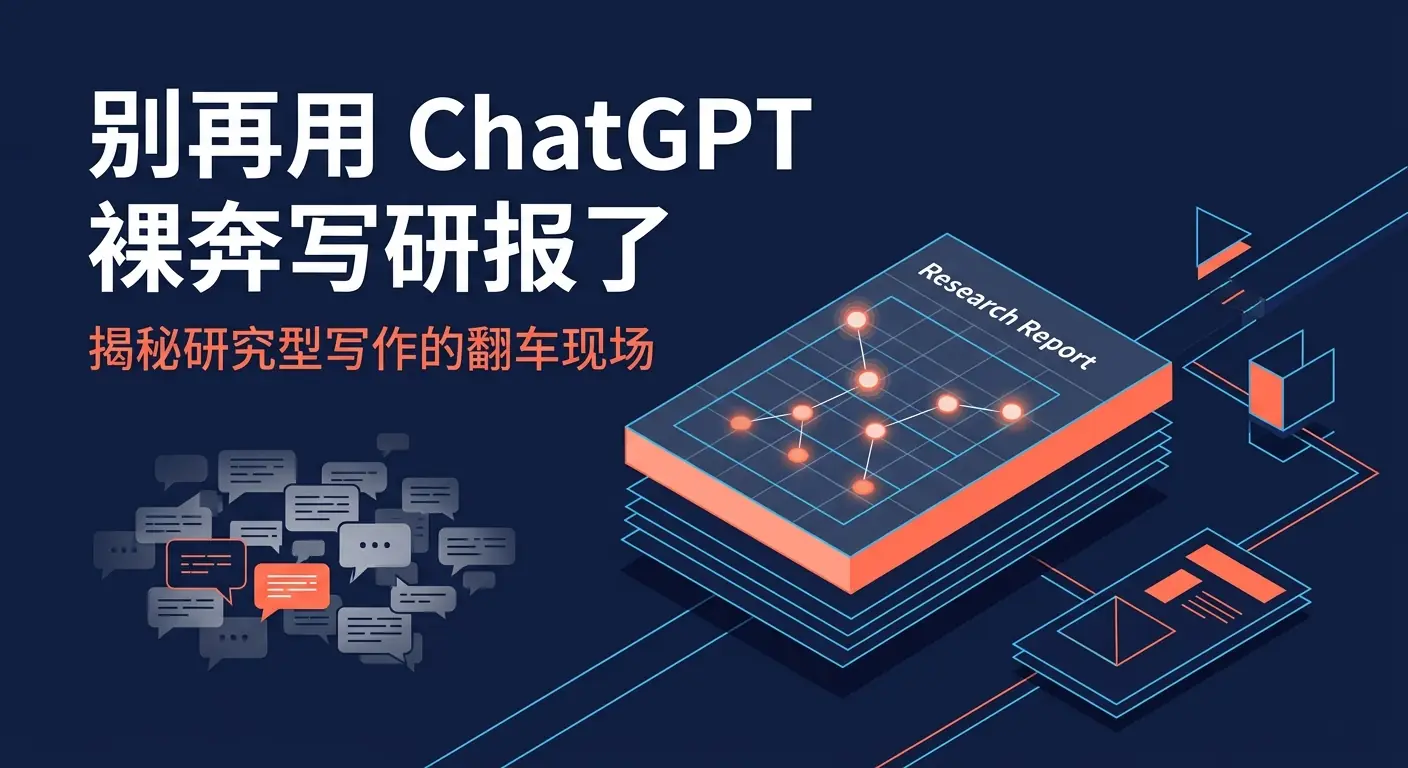 别再用 ChatGPT 裸奔写研报了：揭秘研究型长文写作的 5 个真实翻车现场