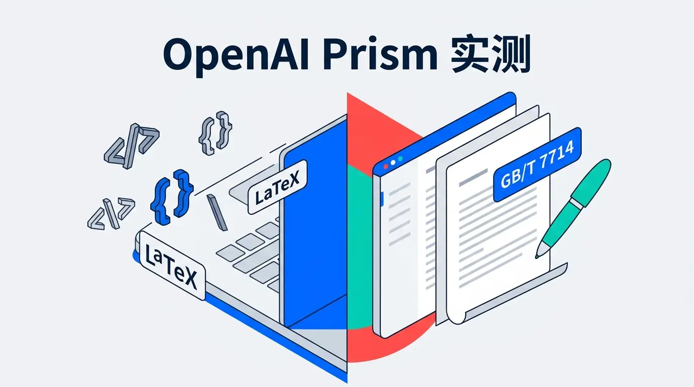 OpenAI Prism 上手实测：LaTeX-only 工作台对中文用户意味着什么？