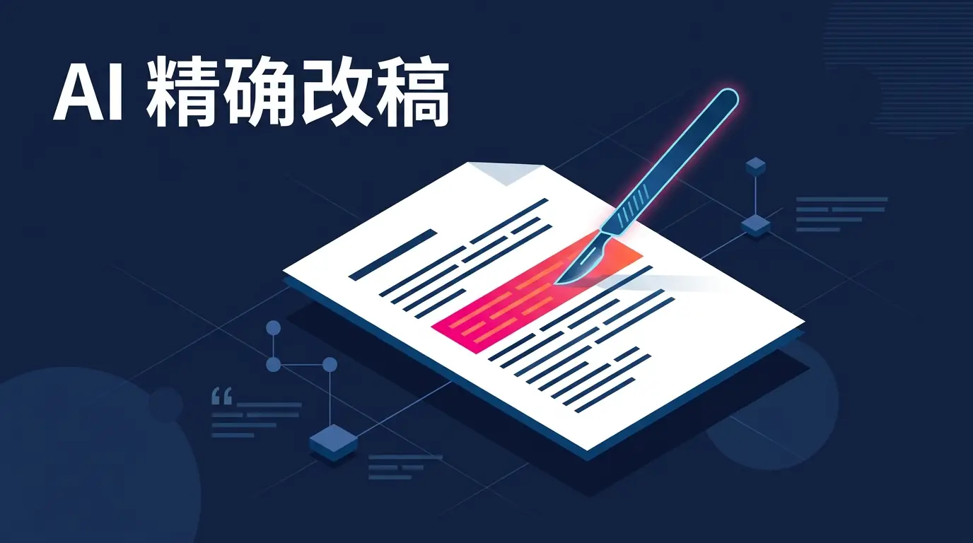 别再让 AI 一键写论文了：为什么“精确改稿”才是专业研究者的正确姿势？
