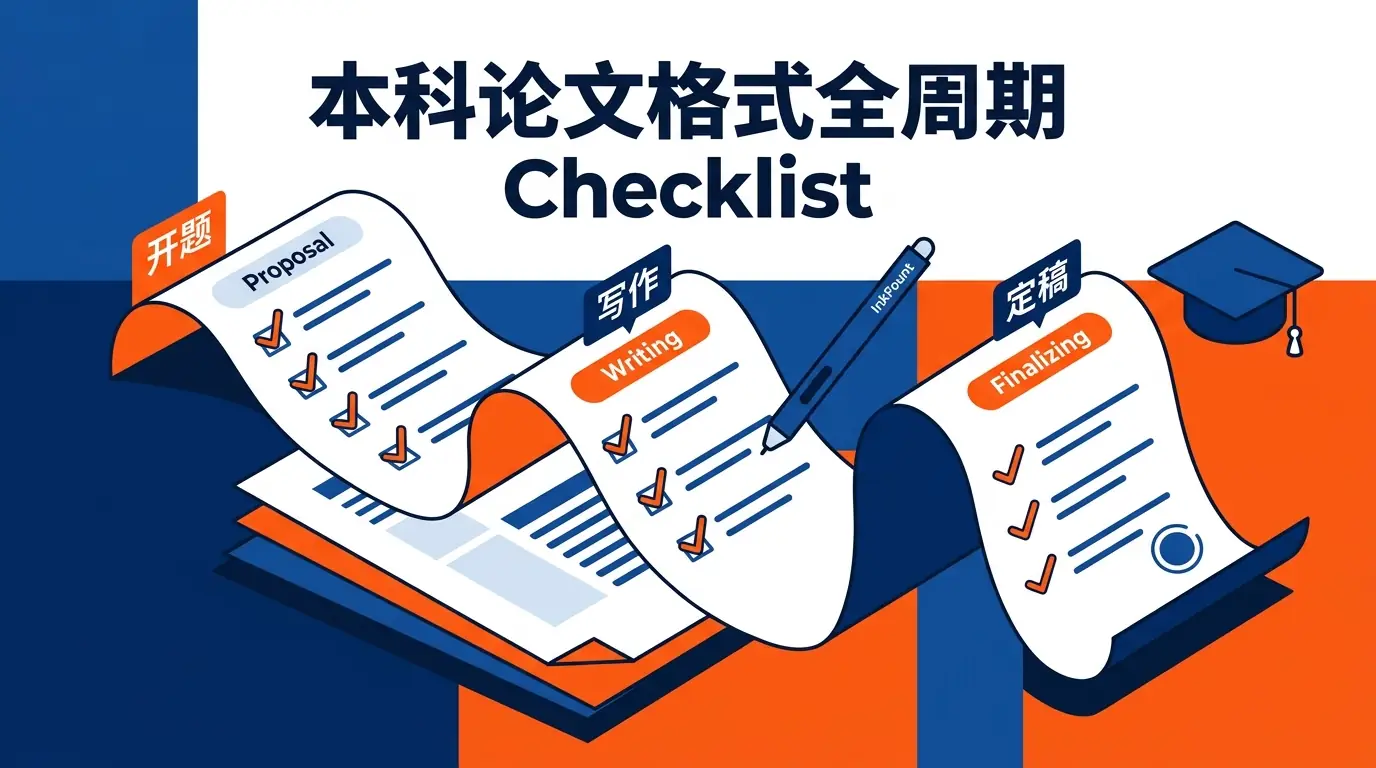 收藏级！本科论文格式全周期 Checklist（从开题到定稿），附提效利器